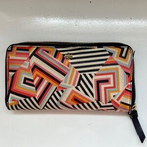 Tory Burch Multicolor Geometric Wallet